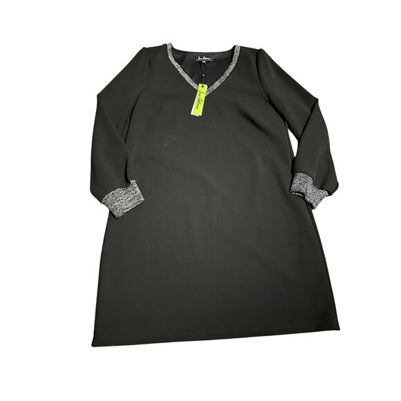 Sam Edelman metallic trim shift dress size 10 NWT - Picture 1 of 4